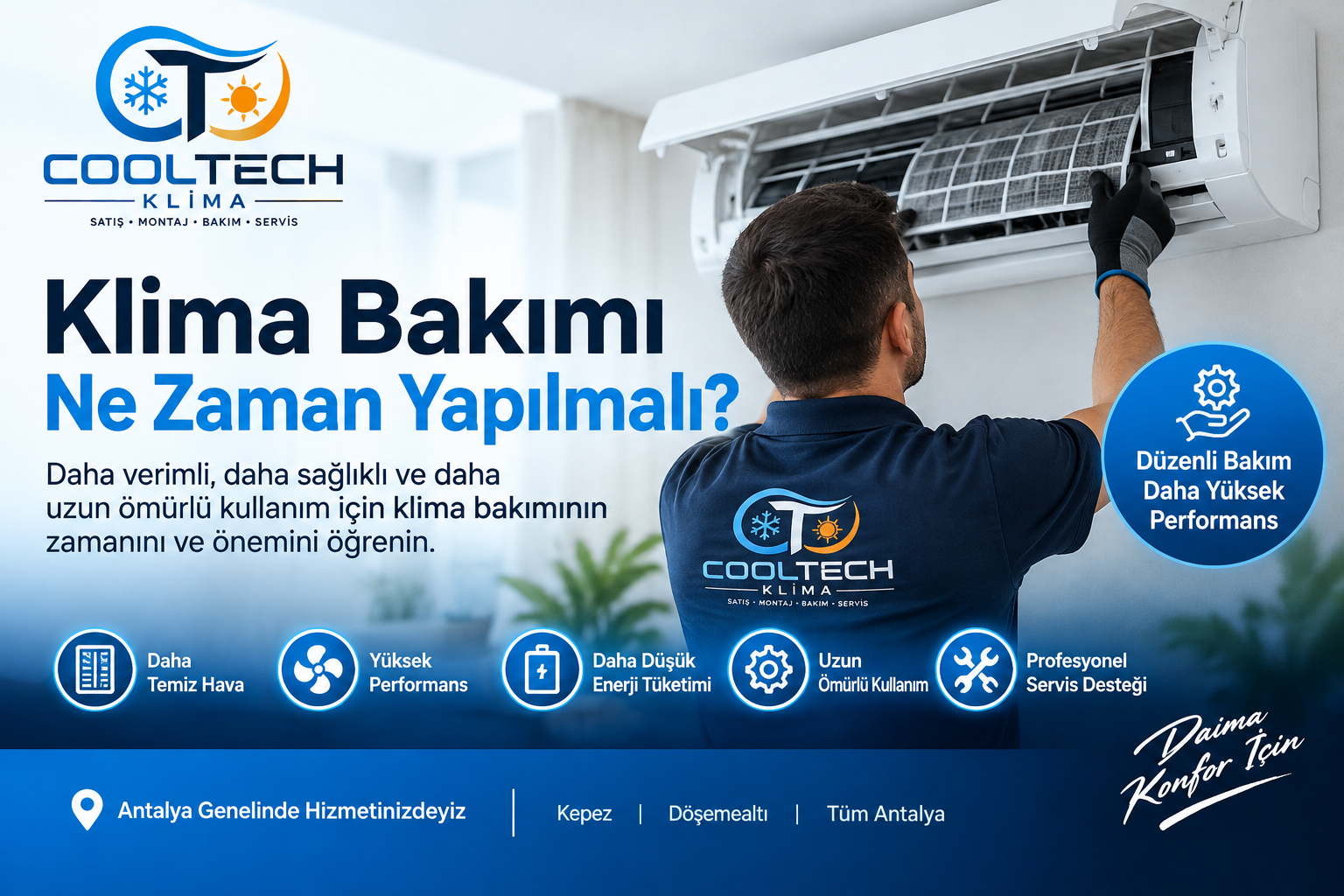 Klima Bakımı Ne Zaman Yapılmalı? Antalya Klima Bakımı